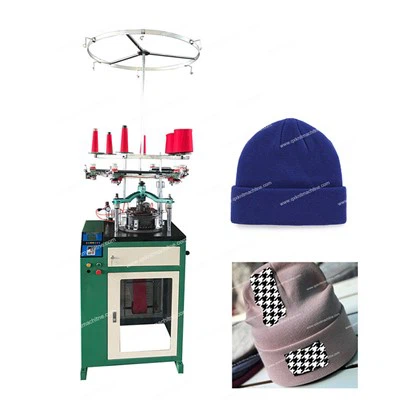 Máquina circular de tejer sombreros